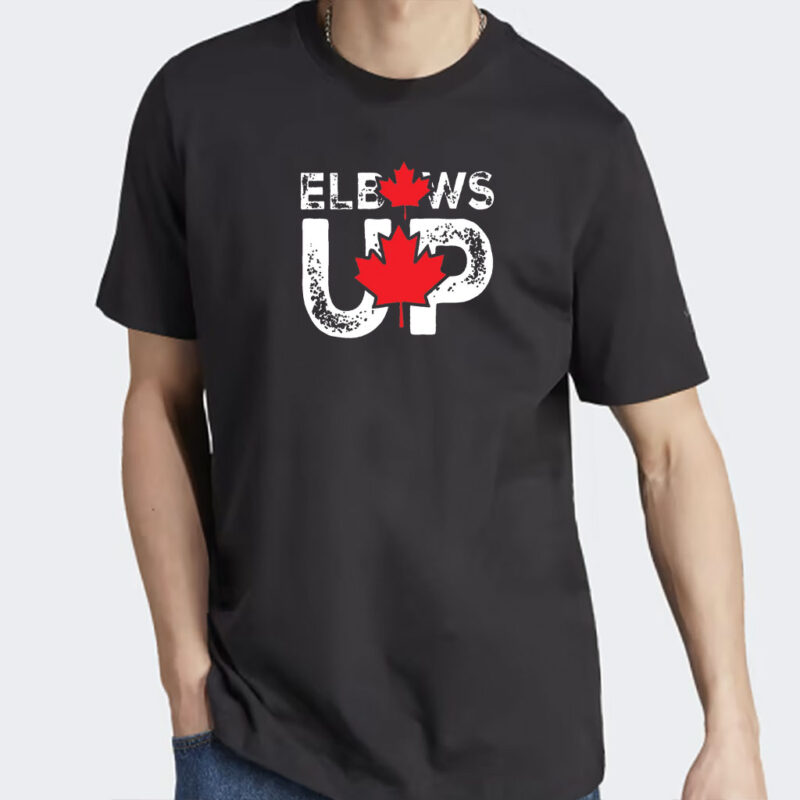 2025 Elbows Up Shirt, True North Strong and Free, Canadian Hockey,Proud Canadian Shirt