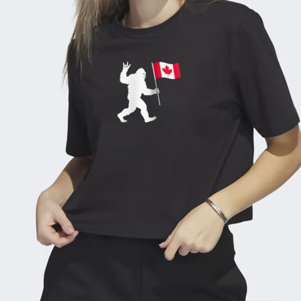 Bigfoot Canadian Pride T-Shirt, Elbows up shirt