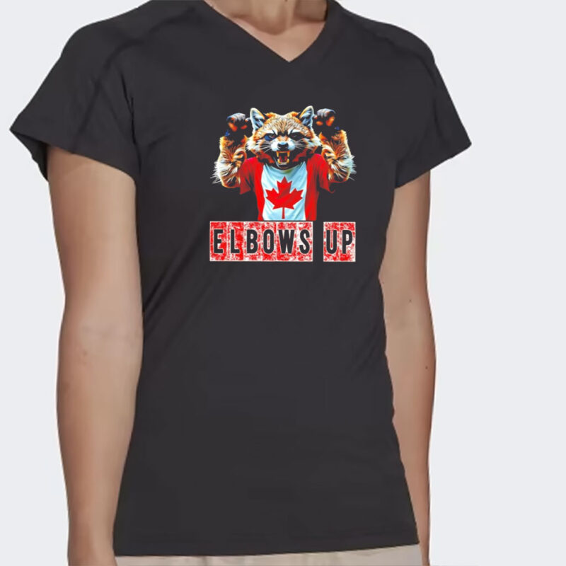 Canada Elbows Up Angry Wolverine Canadian Proud Graphic shirt