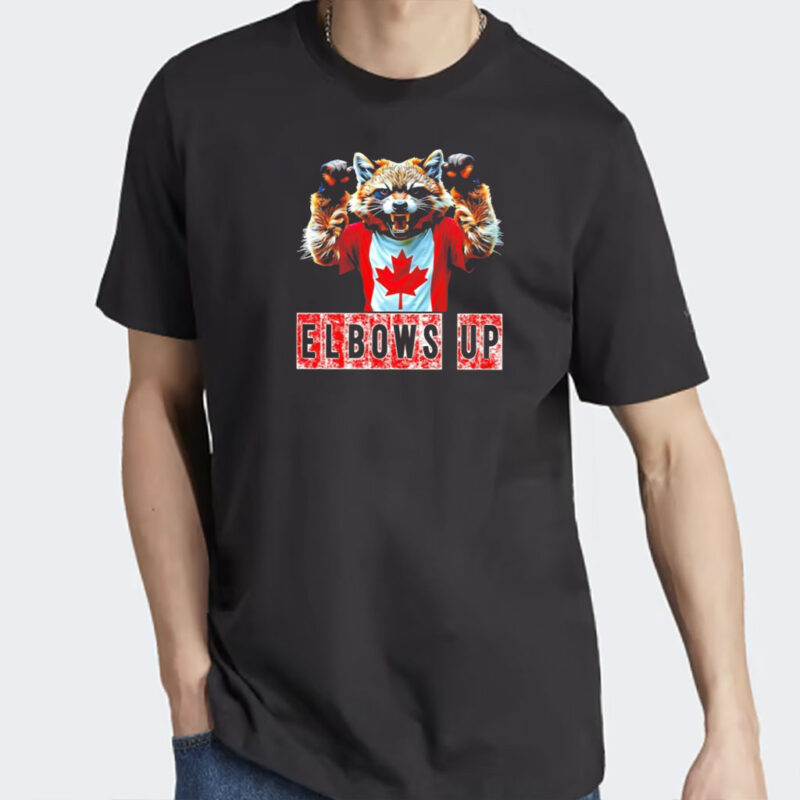 Canada Elbows Up Angry Wolverine Canadian Proud Graphic shirt