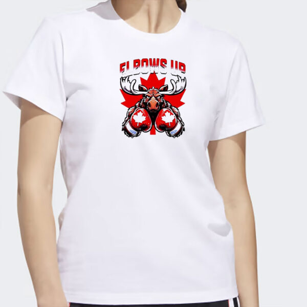 Canada Moose Boxing Elbows Up Boxing Deer T-shirt