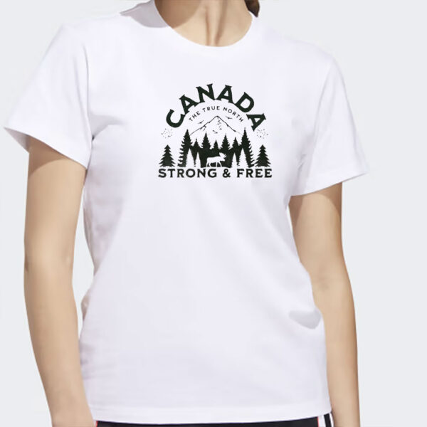 Canada The True North Strong and Free t-shirt, Adventure Canada Clothing,Nature Lover Shirt