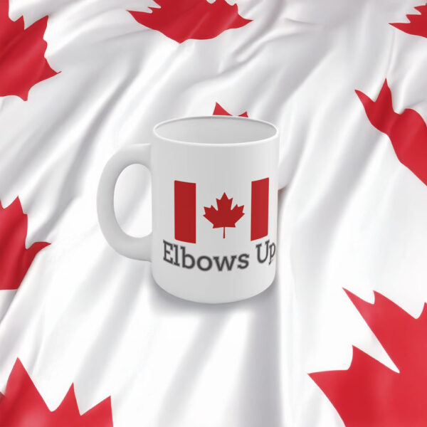 Canadian Elbows Up Ceramic Mug