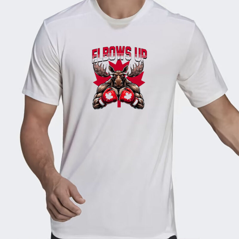 Canadian Elbows Up Shirt, Anti Tariffs Graphic Design ClipArt for Sublimation, Elbows Up Shirt