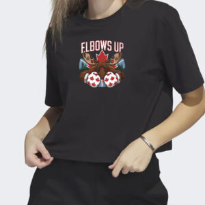 Canadian Elbows Up Shirt, Anti Tariffs Graphic Design T-Shirt, Elbows Up Shirt