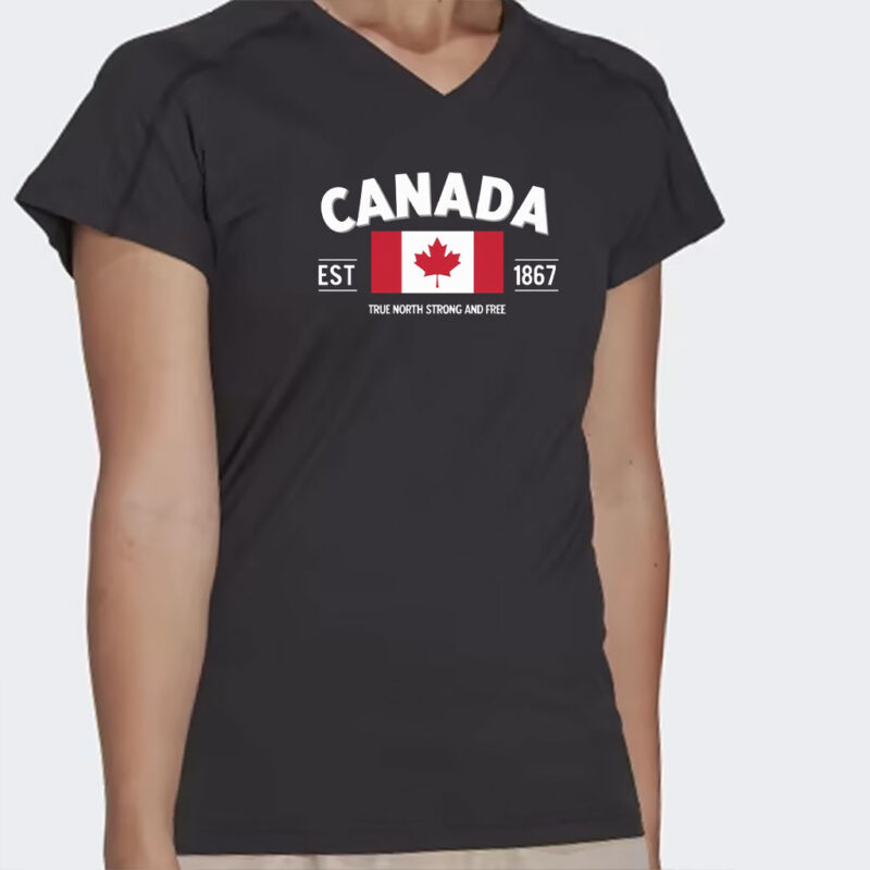 Canadian Pride Unisex Softstyle T-Shirt, Elbows Up Canada Shirt