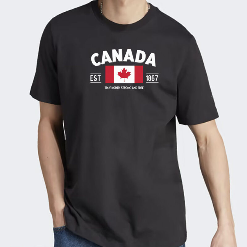 Canadian Pride Unisex Softstyle T-Shirt, Elbows Up Canada Shirt
