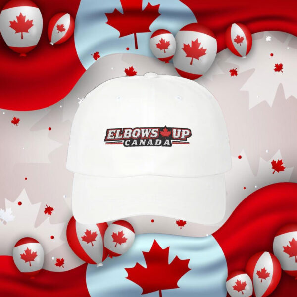 ELBOWS UP Canada HAT Embroidered Dad Cap - Elbows Up Canada, Casual Hat, Embroidered Hat