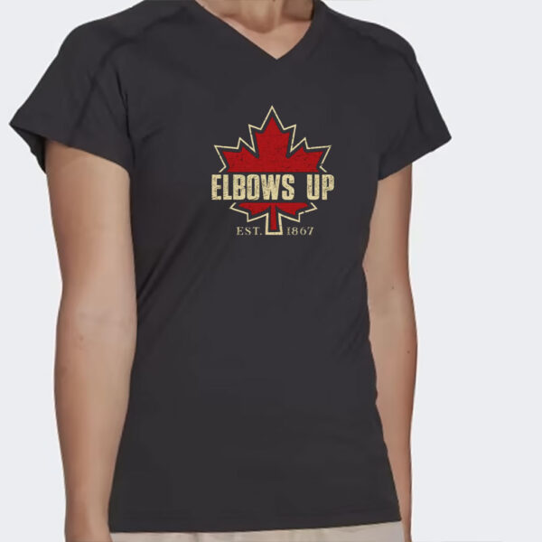 Elbows Up 2025 Shirts, True North Strong and Free, Canadian Hockey Culture, Proud Canadian Shirt