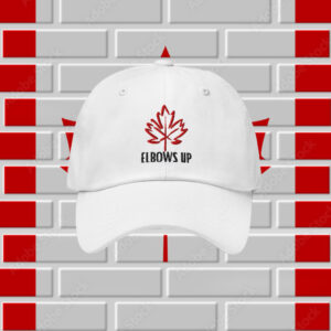 Elbows Up Baseball Hat, Canadian Pride Dad Hat, Maple Leaf Cap