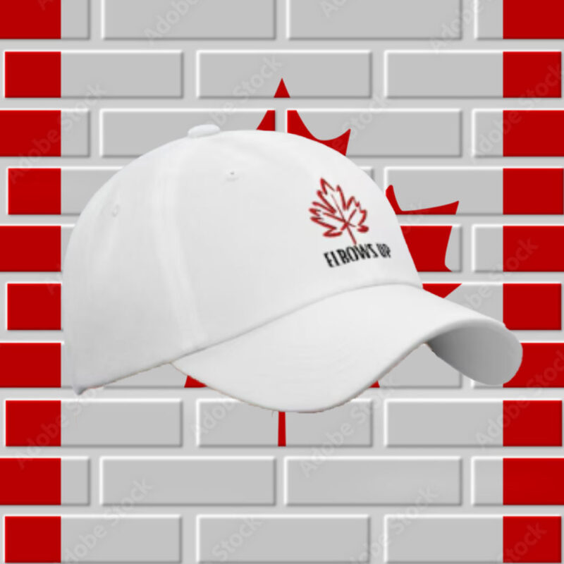 Elbows Up Baseball Hat, Canadian Pride Dad Hat, Maple Leaf Cap