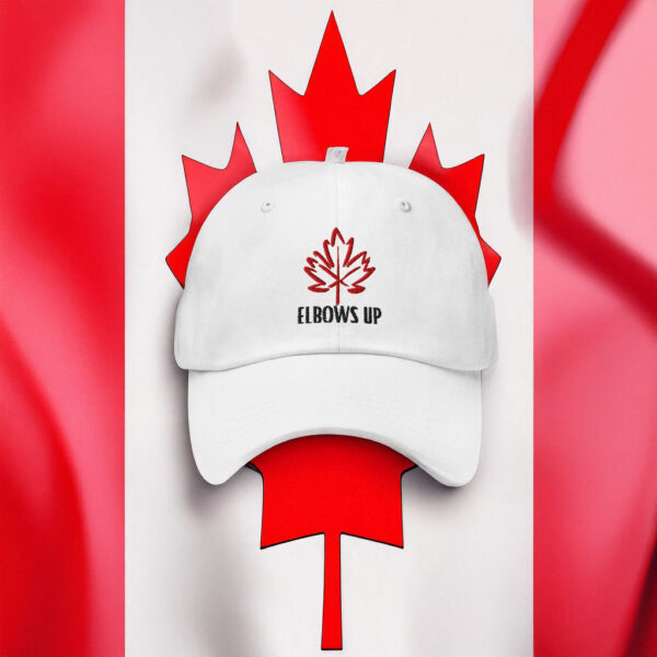 Elbows Up Baseball Hat Canadian Pride Dad Hat