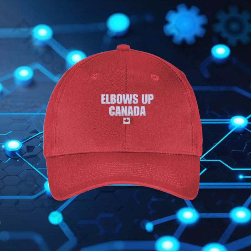 Elbows Up Canada Baseball Hat, Canadian Pride Cap, Canadian Politics Hat