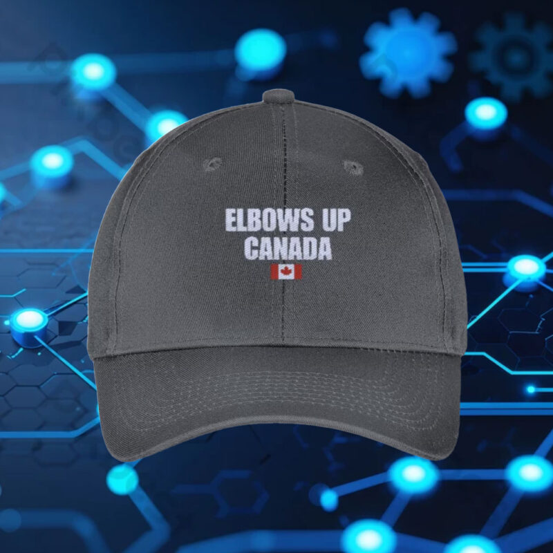 Elbows Up Canada Baseball Hat, Canadian Pride Cap, Canadian Politics Hat