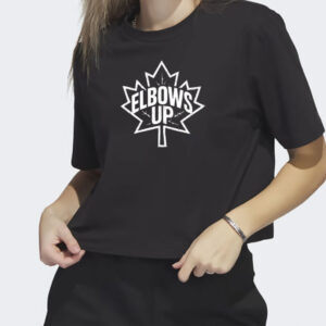 Elbows Up Canada Black T Shirts