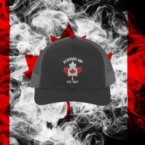 Elbows Up Canada Cap, Maple Leaf Canada Embroidered Hat, Gift For Canadians, Strong And Free Canadian Classic Cap