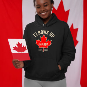 Elbows Up Canada EST. 1867 Canada Strong Hoodie