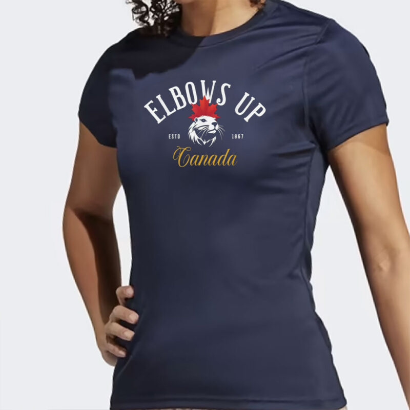 Elbows Up Canada Est 1867 Proud Canadian Strong Canada 2025 T-Shirt