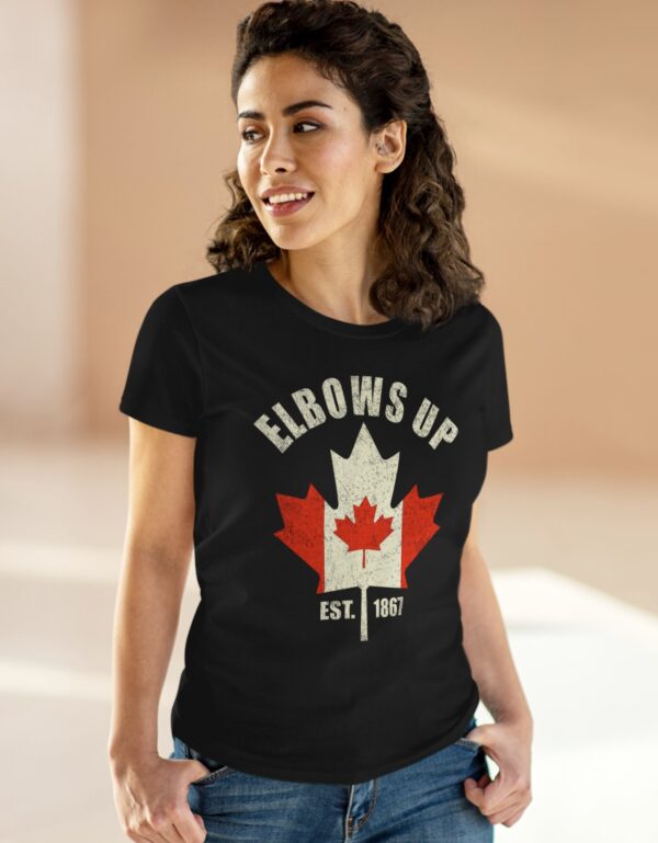 Elbows Up Canada Est 1867 Proud Canadian Strong Canada Women's Shirt