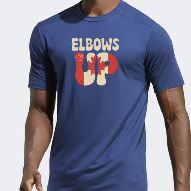 Elbows Up Canada Flag T-shirt, Funny Political Shirt