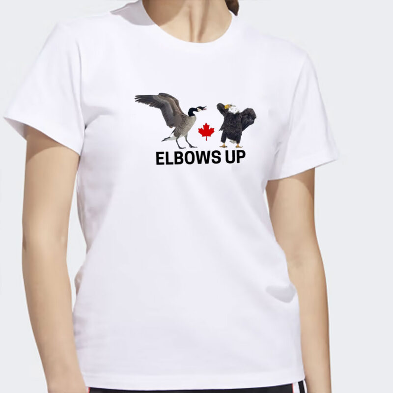 Elbows Up Canada Goose Eagles T-Shirt
