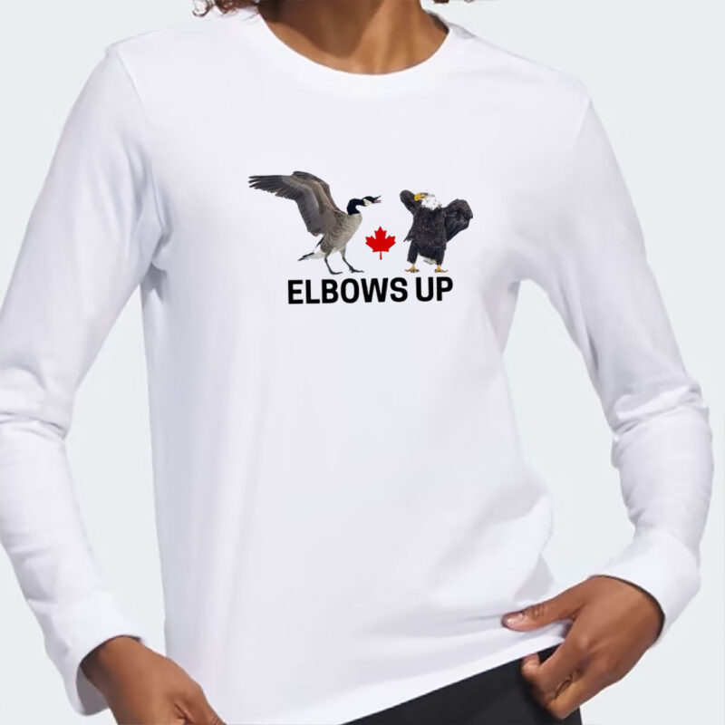 Elbows Up Canada Goose Eagles T-Shirt