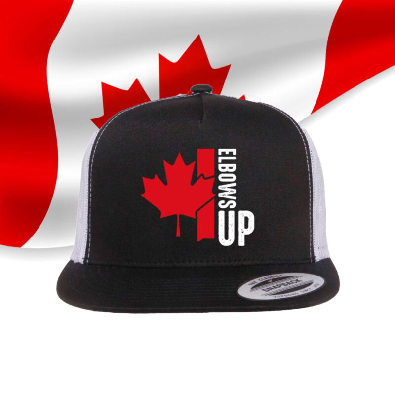 Elbows Up Canada Hat, True North Strong and Free Cap