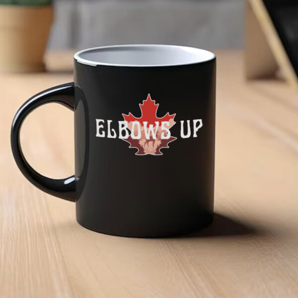 Elbows Up Canada Mug, Anti Trump Tariffs, Subtle F ck Trump Stand With Canada Mug