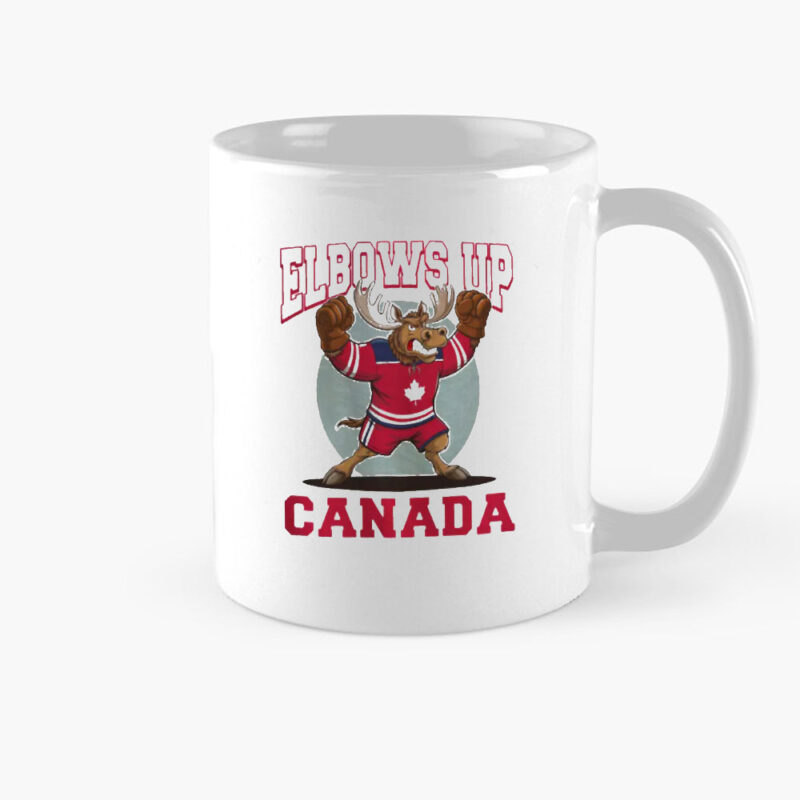 Elbows Up Canada Mug, True North Strong and Free Mug
