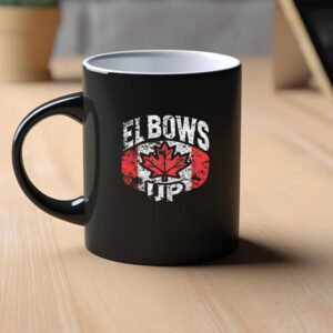 Elbows Up Canada Mug - Vintage Distressed Canadian Pride Mug