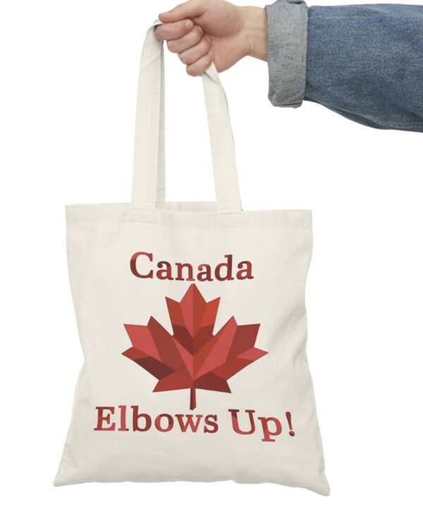 Elbows Up Canada Natural Red Tote Bag