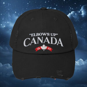 Elbows Up Canada Print Hat.