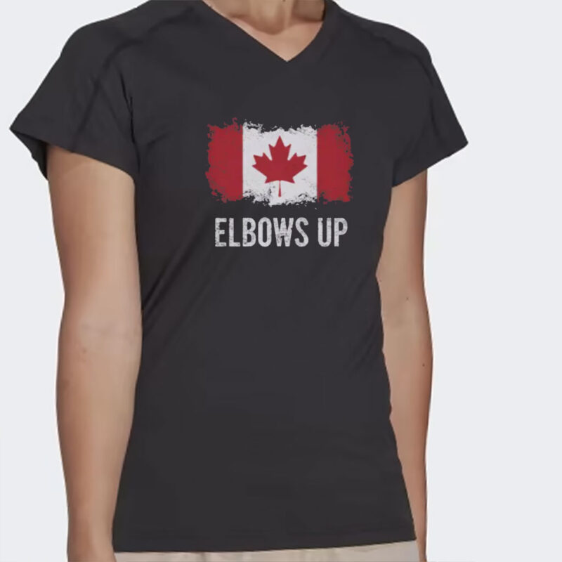 Elbows Up Canada Shirt, Support Canada, Anti Tarrifs Trump Canadian Supporter T-shirts