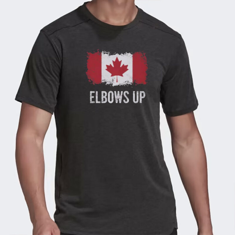Elbows Up Canada Shirt, Support Canada, Anti Tarrifs Trump Canadian Supporter T-shirts