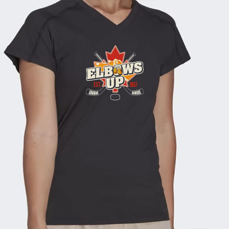 Elbows Up Canada Shirt, True North Strong and Free, Canadian Hockey Culture, Never the 51st State, Proud Canadian Shirts