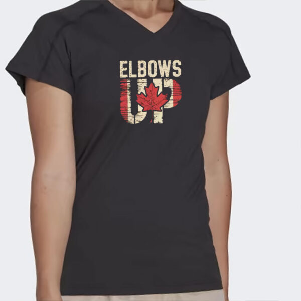 Elbows Up Canada Shirt, True North Strong and Free, Canadian Hockey Culture, Proud Canadian Shirt