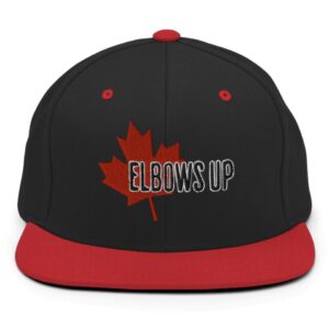 Elbows Up Canada Snapback Hat