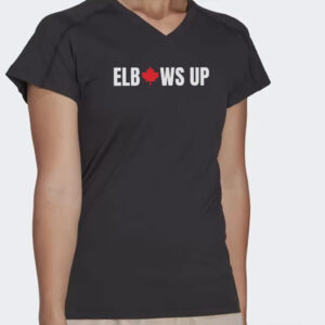 Elbows Up Canada Strong T-Shirt, Maple Leaf Proud Canadian Shirt, Support Made In Canada Proud Canadian Flag Shirt