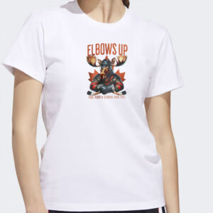 Elbows Up Canada T Shirt Moose Hockey Tee Shirt Canada Not For Sale Shirts