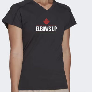 Elbows Up Canada T Shirt Never 51 Back Shirt