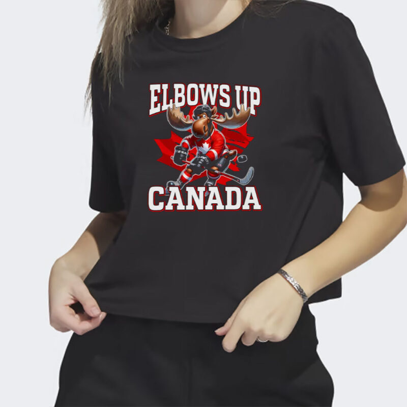 Elbows Up Canada T-Shirt, True North Strong and Free Tee, Proud Canadian Shirts