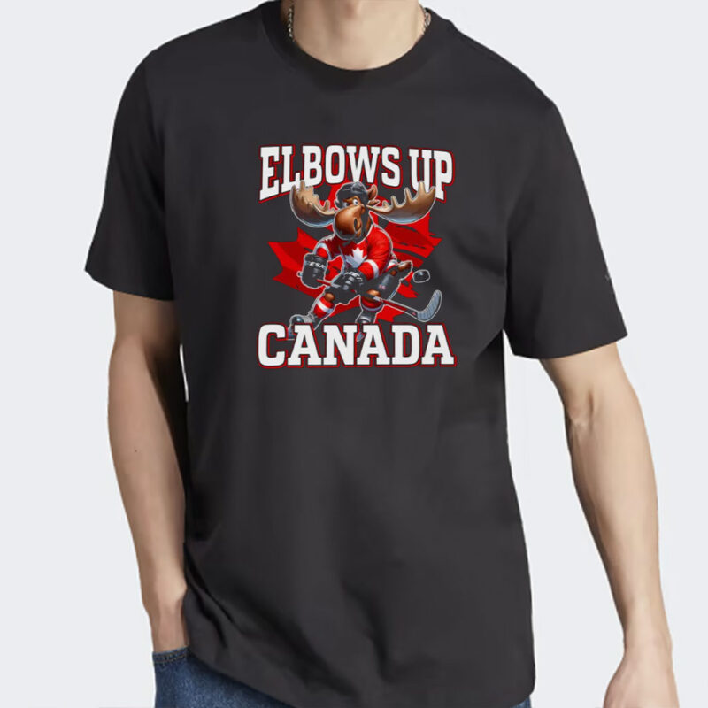 Elbows Up Canada T-Shirt, True North Strong and Free Tee, Proud Canadian Shirts