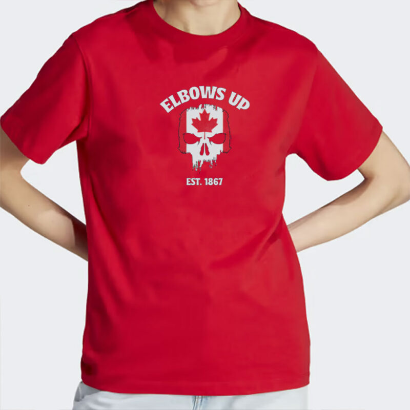 Elbows Up Canada T-Shirt, Unisex Never 51 Tee, Canadian Pride Shirt, Patriotic Shirt