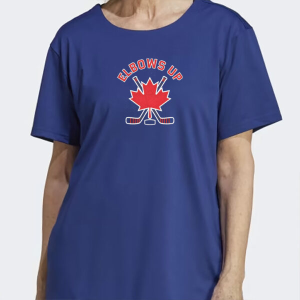 Elbow's Up - Canada T-Shirt. Elbows Up Canada hockey T-Shirt