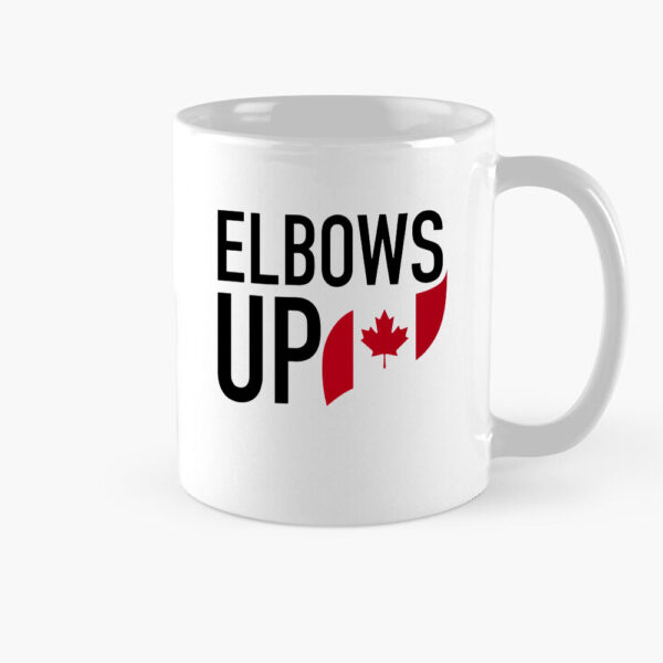 Elbows Up Canada, Trendy Canadian, Maple Leaf Flag, Canada Pride Mug