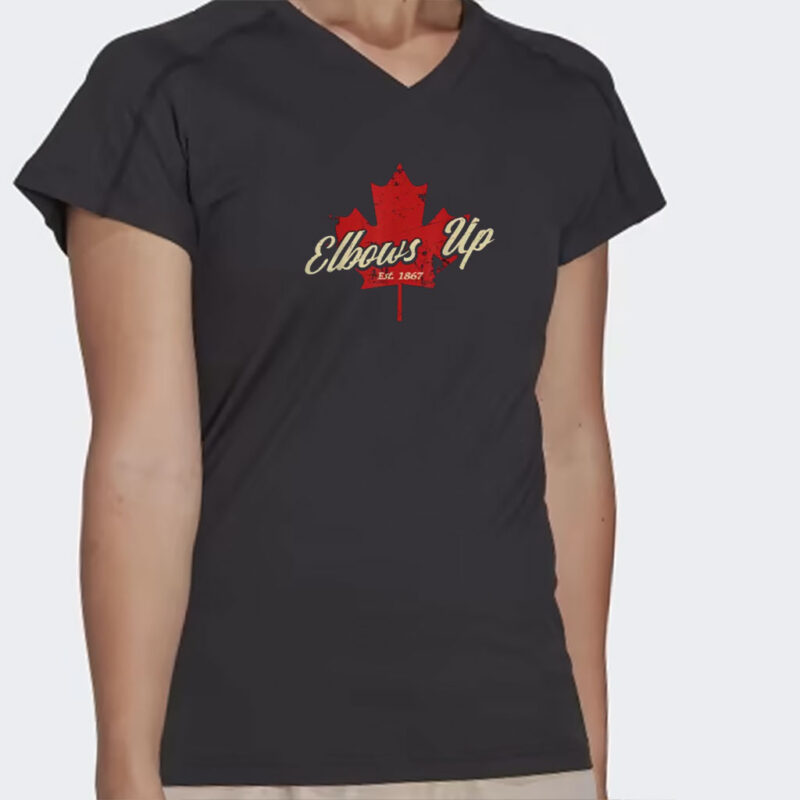 Elbows Up Canada True North Strong and Free Proud Canadian Retro T-Shirts