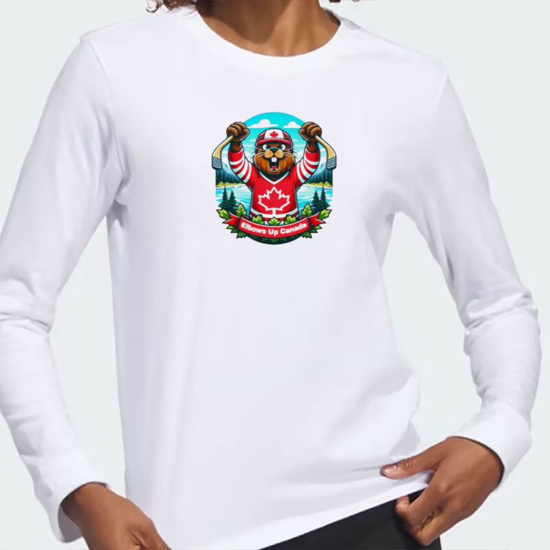 Elbows Up Canada beaver mascot shirt