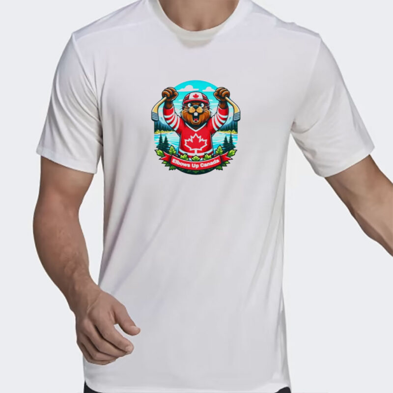 Elbows Up Canada beaver mascot shirt