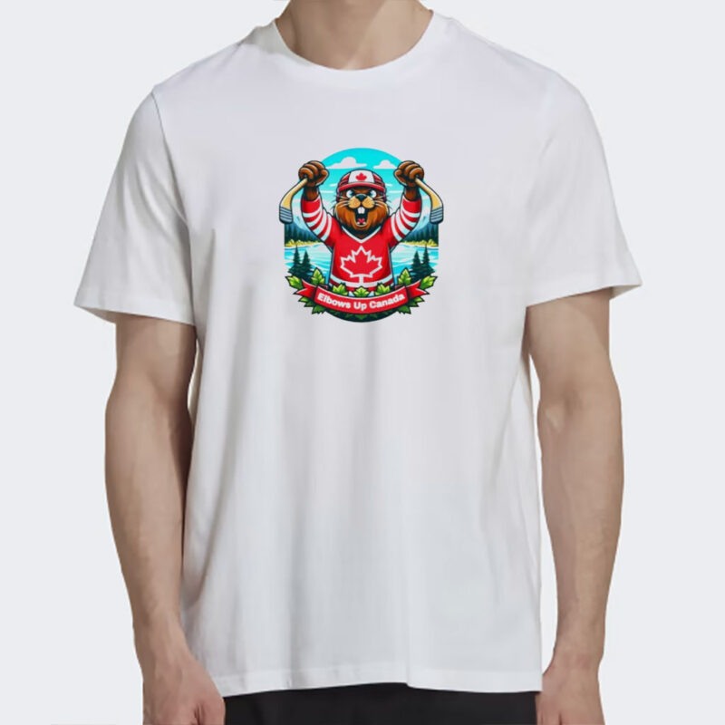 Elbows Up Canada beaver mascot shirt