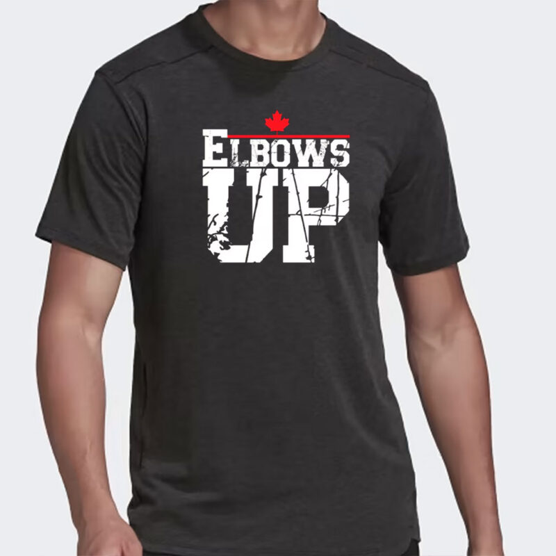 Elbows Up Canada shirt True North Strong and Free Proud Canadian T-Shirt, Canadian Hockey Culture Shirt